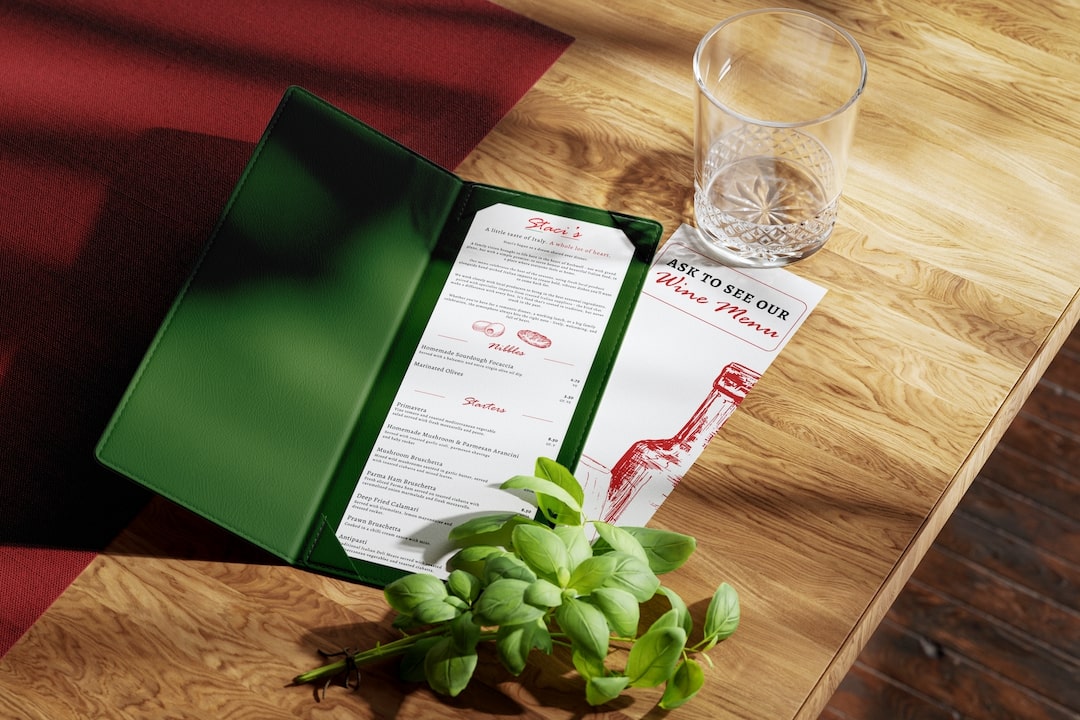 Stacis italian food menu