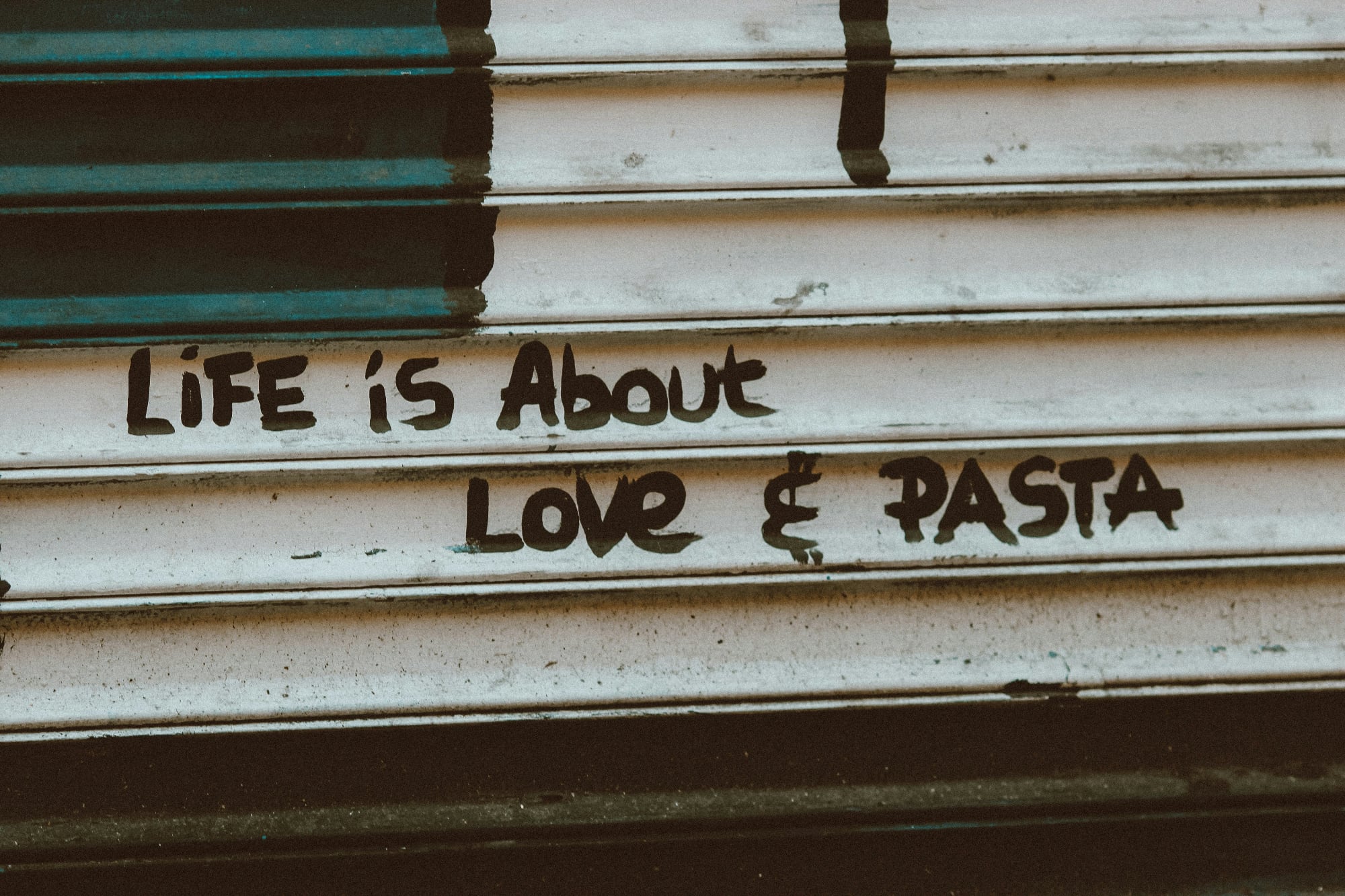 Italian food slogan
